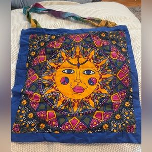 Boho tote bag! Never used! Super cute!